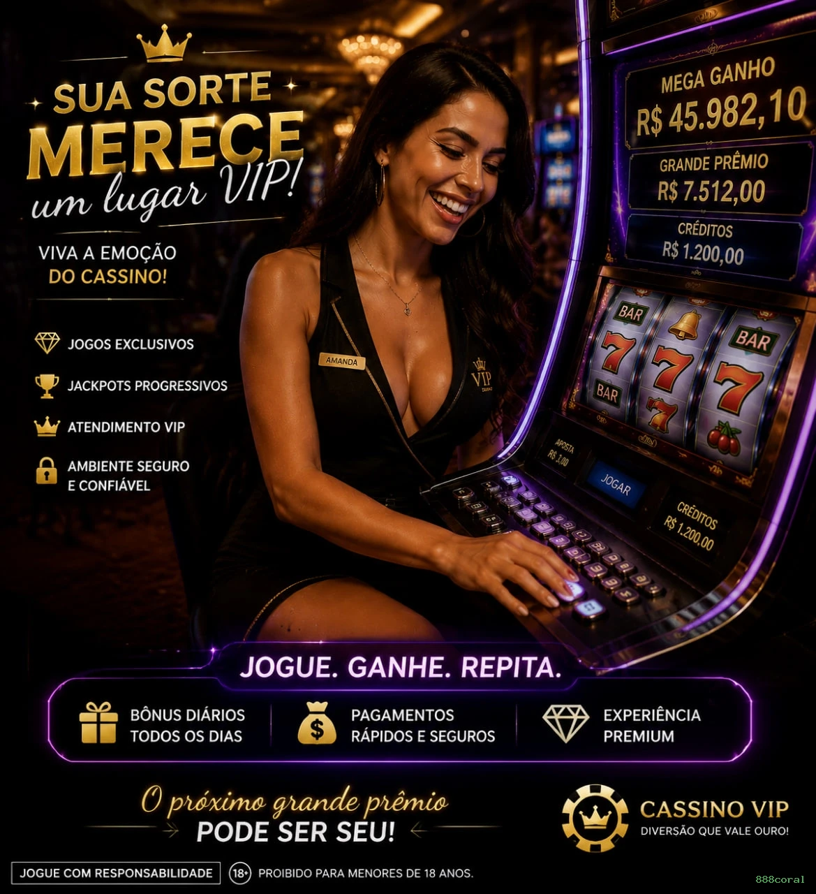 Limites depósito 888coral